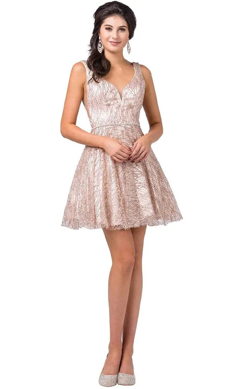 Dancing Queen - 3103SC Sweetheart Glittered Tulle Dress Stylish Tulle Dress