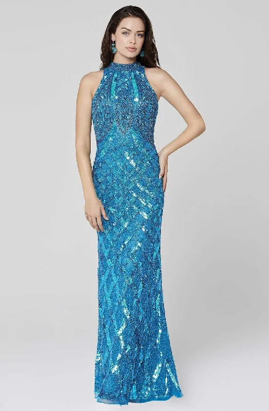 Primavera Couture - 3442 Sleeveless Sequin Column Evening Dress Sparkly Sequin Dress