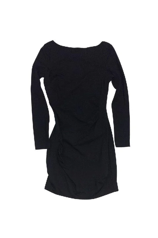 Diane von Furstenberg - Black Bodycon Dress Sz 2 Sleek Bodycon Dress